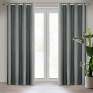 ZASŁONA GOTOWA RITA 140 X 250 CM SZARY