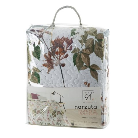 NARZUTA D91 ROSA 200 X 220 CM BIAŁY NARZUTA D91 ROSA 200 X 220 CM BIAŁY
