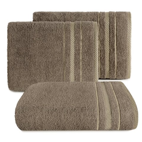 RĘCZNIK KORAL (04) 50 X 90 CM BRĄZOWY