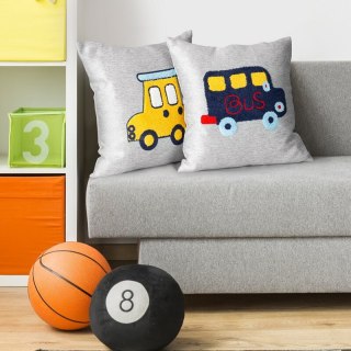 POSZEWKA ALVIN 2 45 X 45 CM SREBRNY