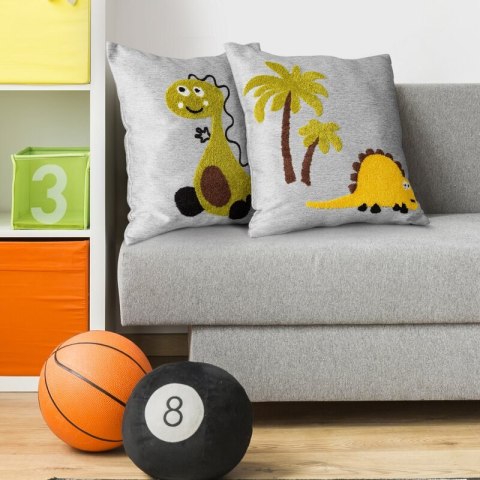 POSZEWKA DINO 1 45 X 45 CM SREBRNY POSZEWKA DINO 1 45 X 45 CM SREBRNY