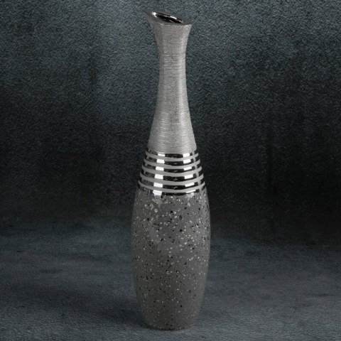 WAZON DEKORACYJNY NELI (16) FI 15 X 60 CM SREBRNY WAZON DEKORACYJNY NELI (16) FI 15 X 60 CM SREBRNY