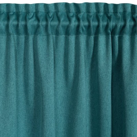 ZASŁONA GOTOWA CARLO NA TAŚMIE 130 X 300 CM CIEMNOTURKUSOWY ZASŁONA GOTOWA CARLO NA TAŚMIE 130 X 300 CM CIEMNOTURKUSOWY