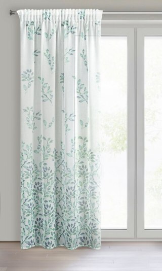 ZASŁONA GOTOWA D91 CLARISSA NA TAŚMIE 140 X 270 CM BIAŁY