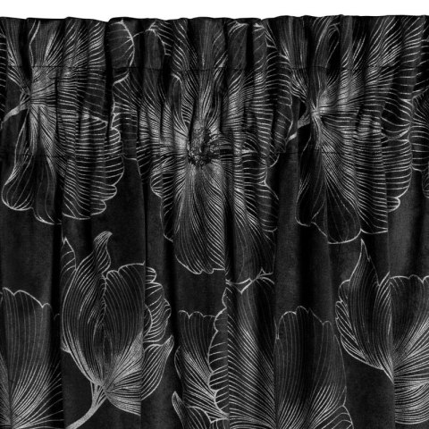 ZASŁONA GOTOWA STELLA NA TAŚMIE 140 X 300 CM CZARNY ZASŁONA GOTOWA STELLA NA TAŚMIE 140 X 300 CM CZARNY