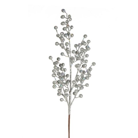 GAŁĄZKA ŚWIĄTECZNA DEKORACYJNA 60B 45 X 20 CM SREBRNY GAŁĄZKA ŚWIĄTECZNA DEKORACYJNA 60B 45 X 20 CM SREBRNY