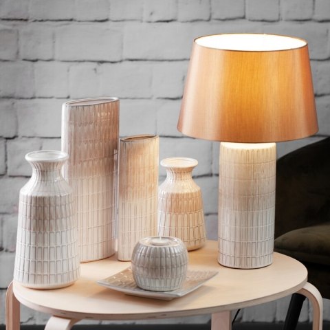 LAMPA DEKORACYJNA EDNA (01) FI 33 X 56 CM KREMOWY LAMPA DEKORACYJNA EDNA (01) FI 33 X 56 CM KREMOWY