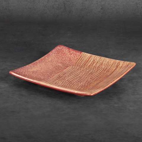 PATERA DEKORACYJNA ELDA (01) 22 X 22 X 4 CM CZERWONY PATERA DEKORACYJNA ELDA (01) 22 X 22 X 4 CM CZERWONY