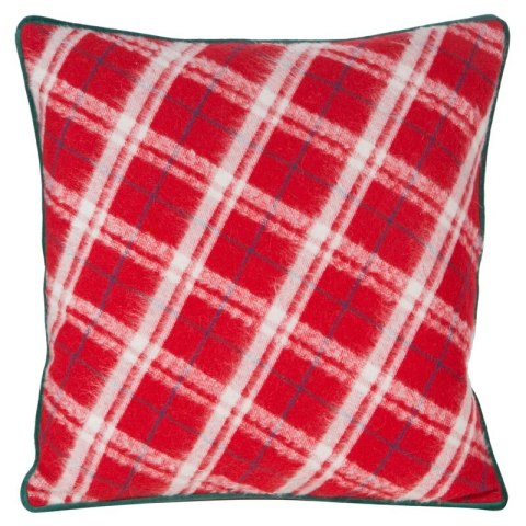 ŚWIĄTECZNA POSZEWKA GRID 45 X 45 CM CZERWONY ŚWIĄTECZNA POSZEWKA GRID 45 X 45 CM CZERWONY