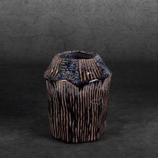 WAZON DEKORACYJNY ALDA (06) FI 16 X 21 CM GRANATOWY