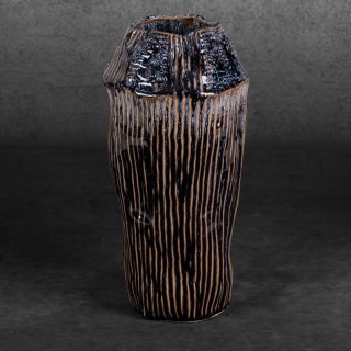 WAZON DEKORACYJNY ALDA (07) FI 16 X 32 CM GRANATOWY