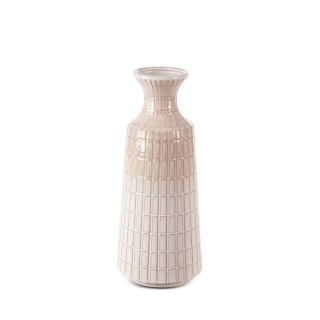 WAZON DEKORACYJNY EDNA (06) FI 16 X 40 CM KREMOWY