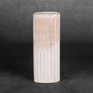 WAZON DEKORACYJNY EDNA (07) 12 X 6 X 31 CM KREMOWY