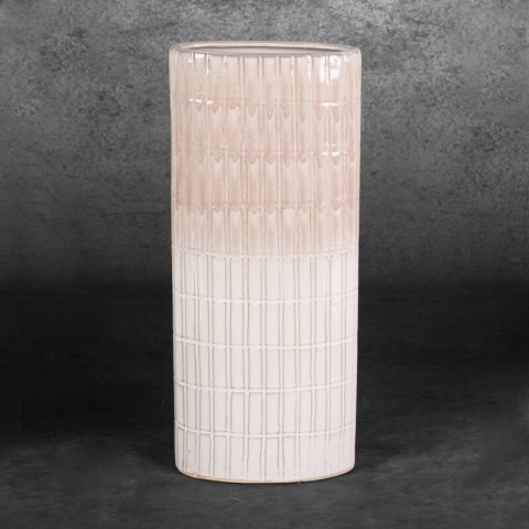 WAZON DEKORACYJNY EDNA (08) 17 X 8 X 41 CM KREMOWY WAZON DEKORACYJNY EDNA (08) 17 X 8 X 41 CM KREMOWY