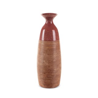 WAZON DEKORACYJNY ELDA (04) 18 X 17 X 51 CM CZERWONY