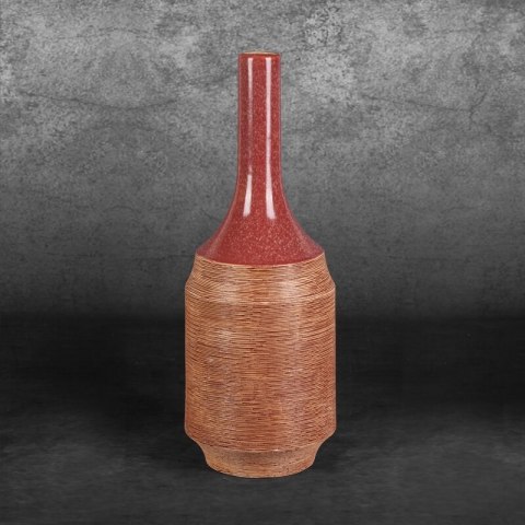 WAZON DEKORACYJNY ELDA (07) FI 16 X 48 CM CZERWONY WAZON DEKORACYJNY ELDA (07) FI 16 X 48 CM CZERWONY