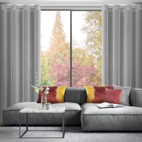 ZASŁONA GOTOWA ADELA 140 X 250 CM STALOWY ZASŁONA GOTOWA ADELA 140 X 250 CM STALOWY