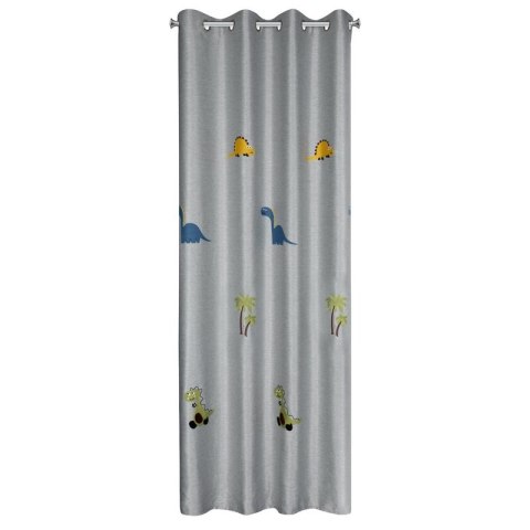 ZASŁONA GOTOWA DINO 140 X 250 CM SREBRNY ZASŁONA GOTOWA DINO 140 X 250 CM SREBRNY