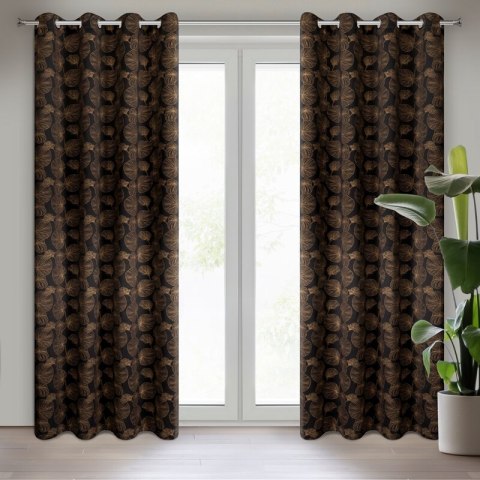 ZASŁONA GOTOWA MARIGOLD 140 X 250 CM CZARNY ZASŁONA GOTOWA MARIGOLD 140 X 250 CM CZARNY