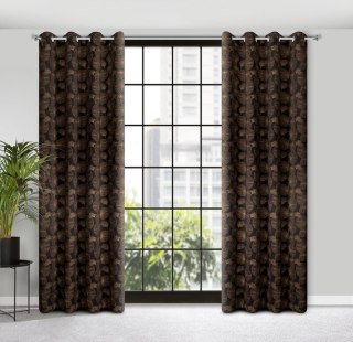 ZASŁONA GOTOWA MARIGOLD 140 X 250 CM CZARNY