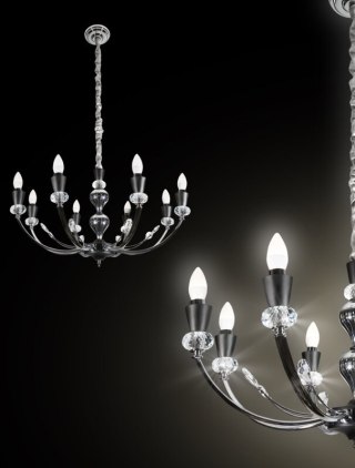 LAMPA MELBA (03) FI 71 X 120 CM SREBRNY