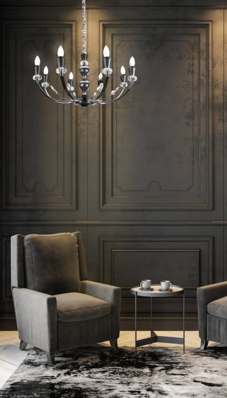 LAMPA MELBA (03) FI 71 X 120 CM SREBRNY LAMPA MELBA (03) FI 71 X 120 CM SREBRNY