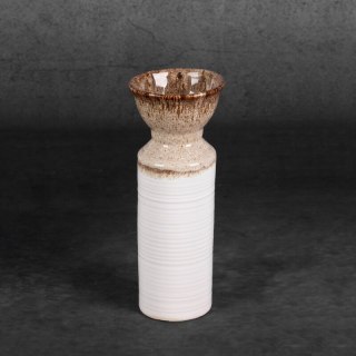 WAZON DEKORACYJNY ERINA (06) FI 10 X 25 CM BIAŁY