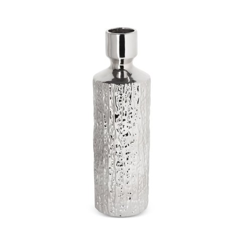 WAZON DEKORACYJNY ERNA FI 13 X 43 CM SREBRNY WAZON DEKORACYJNY ERNA FI 13 X 43 CM SREBRNY