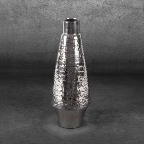 WAZON DEKORACYJNY ERNA FI 14 X 39 CM SREBRNY WAZON DEKORACYJNY ERNA FI 14 X 39 CM SREBRNY