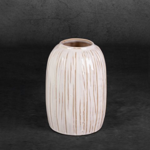 WAZON DEKORACYJNY LIZA (04) FI 15 X 22 CM KREMOWY WAZON DEKORACYJNY LIZA (04) FI 15 X 22 CM KREMOWY
