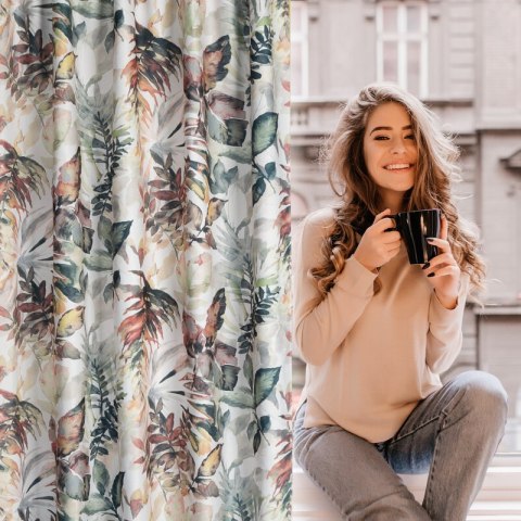 ZASŁONA GOTOWA LILIA NA TAŚMIE 140 X 270 CM BIAŁY ZASŁONA GOTOWA LILIA NA TAŚMIE 140 X 270 CM BIAŁY