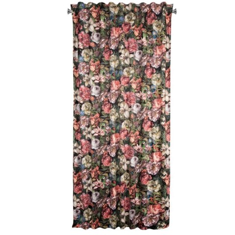 ZASŁONA GOTOWA PEONIA NA TAŚMIE 140 X 270 CM BORDOWY