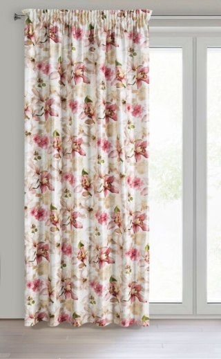 ZASŁONA GOTOWA LILLIE NA TAŚMIE 140 X 270 CM KREMOWY
