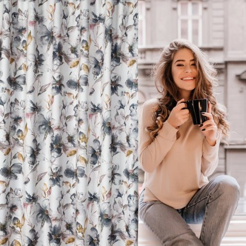 ZASŁONA GOTOWA NIKA NA TAŚMIE 140 X 270 CM BIAŁY ZASŁONA GOTOWA NIKA NA TAŚMIE 140 X 270 CM BIAŁY