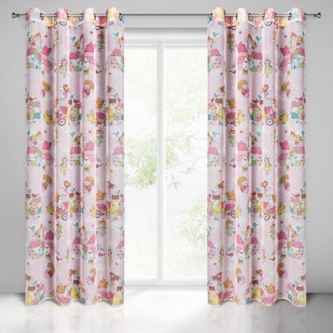 ZASŁONA GOTOWA POLLY 140 X 250 CM RÓŻOWY ZASŁONA GOTOWA POLLY 140 X 250 CM RÓŻOWY