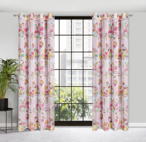 ZASŁONA GOTOWA POLLY 140 X 250 CM RÓŻOWY ZASŁONA GOTOWA POLLY 140 X 250 CM RÓŻOWY