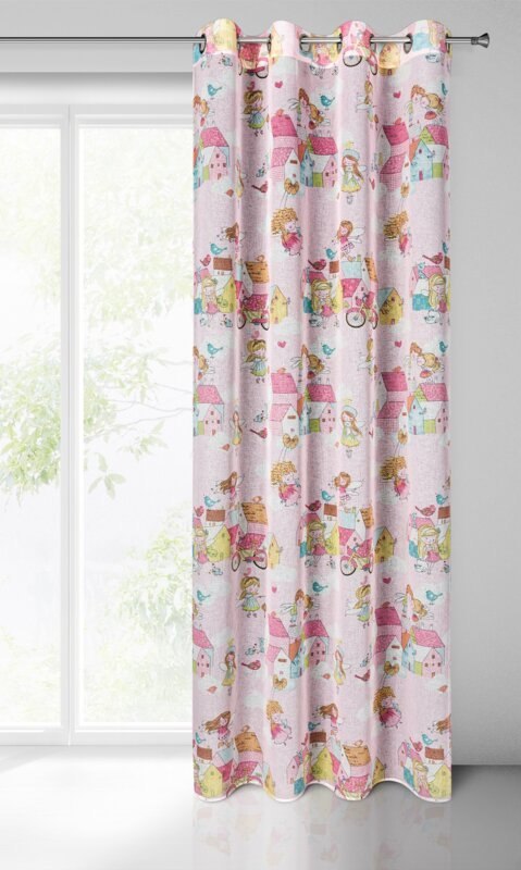 ZASŁONA GOTOWA POLLY 140 X 250 CM RÓŻOWY ZASŁONA GOTOWA POLLY 140 X 250 CM RÓŻOWY