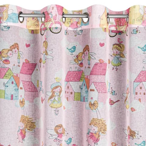 ZASŁONA GOTOWA POLLY 140 X 250 CM RÓŻOWY ZASŁONA GOTOWA POLLY 140 X 250 CM RÓŻOWY