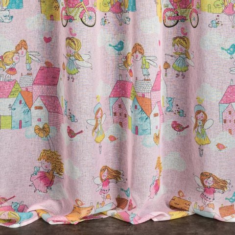 ZASŁONA GOTOWA POLLY 140 X 250 CM RÓŻOWY ZASŁONA GOTOWA POLLY 140 X 250 CM RÓŻOWY