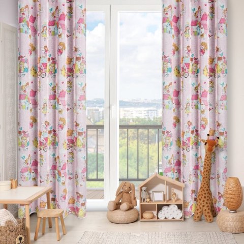 ZASŁONA GOTOWA POLLY 140 X 250 CM RÓŻOWY ZASŁONA GOTOWA POLLY 140 X 250 CM RÓŻOWY