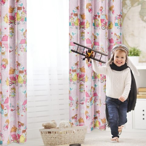 ZASŁONA GOTOWA POLLY 140 X 250 CM RÓŻOWY ZASŁONA GOTOWA POLLY 140 X 250 CM RÓŻOWY