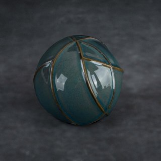 KULA DEKORACYJNA TEO (01) FI 10 X 9 CM TURKUSOWY