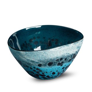 SZKLANA MISA DEKORACYJNA LOGAN (01) 22 X 17 X 11 CM GRANATOWY