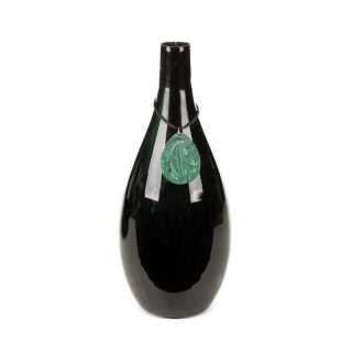 SZKLANY WAZON DEKORACYJNY CAPRI (01) FI 15 X 38 CM CZARNY