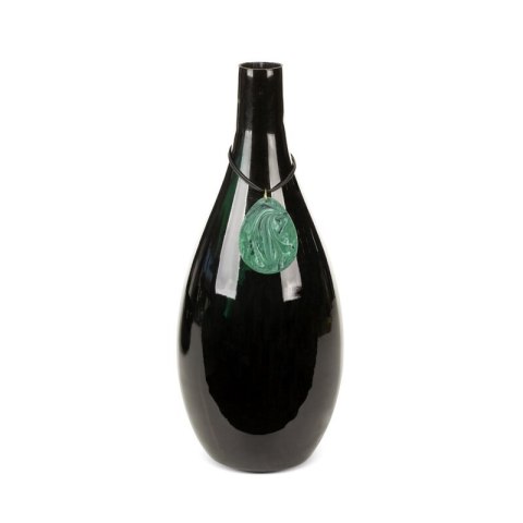 SZKLANY WAZON DEKORACYJNY CAPRI (01) FI 15 X 38 CM CZARNY SZKLANY WAZON DEKORACYJNY CAPRI (01) FI 15 X 38 CM CZARNY
