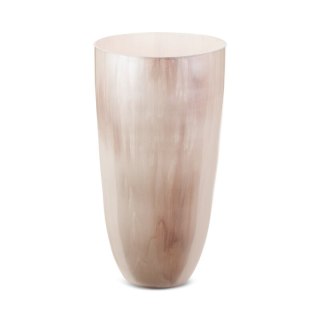 SZKLANY WAZON DEKORACYJNY CARDO (01) FI 20 X 37 CM KREMOWY