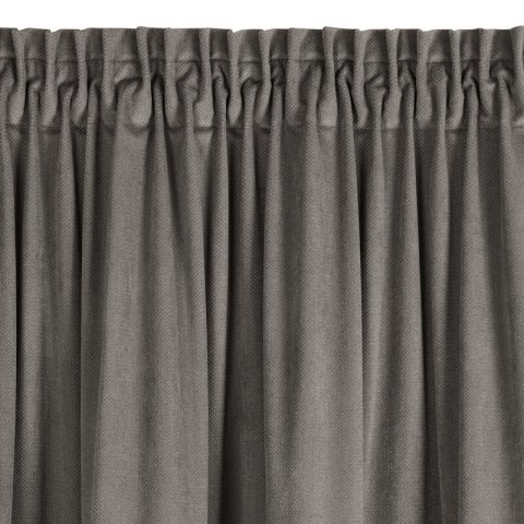 ZASŁONA GOTOWA MILO NA TAŚMIE 140 X 300 CM POPIELATY