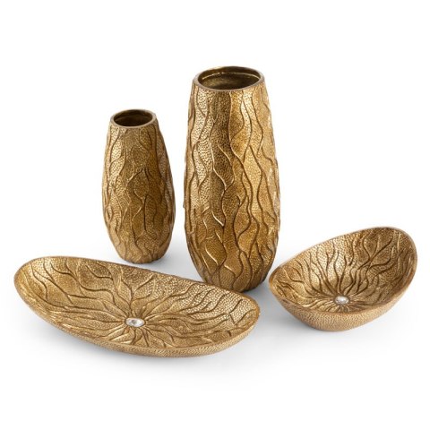 PATERA DEKORACYJNA KIARA (01) 38 X 18 X 6 CM ZŁOTY PATERA DEKORACYJNA KIARA (01) 38 X 18 X 6 CM ZŁOTY