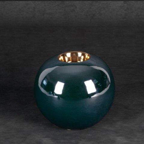 ŚWIECZNIK DEKORACYJNY AMORA2 (1) FI 9 X 8 CM ZIELONY ŚWIECZNIK DEKORACYJNY AMORA2 (1) FI 9 X 8 CM ZIELONY