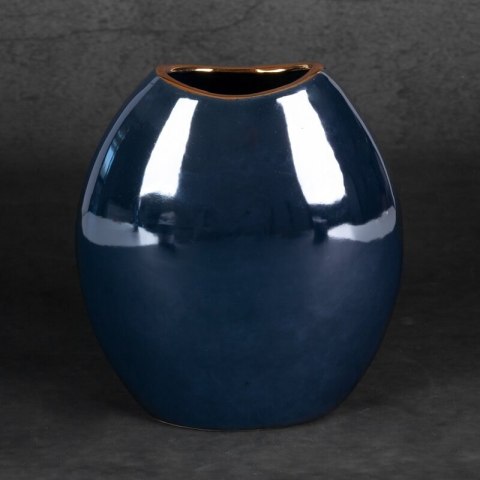 WAZON DEKORACYJNY AMORA1 (2) 18 X 9 X 20 CM GRANATOWY WAZON DEKORACYJNY AMORA1 (2) 18 X 9 X 20 CM GRANATOWY
